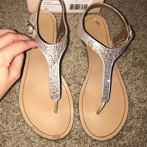 BCBG Shoes - BCBG brynn sparkle sandals 8